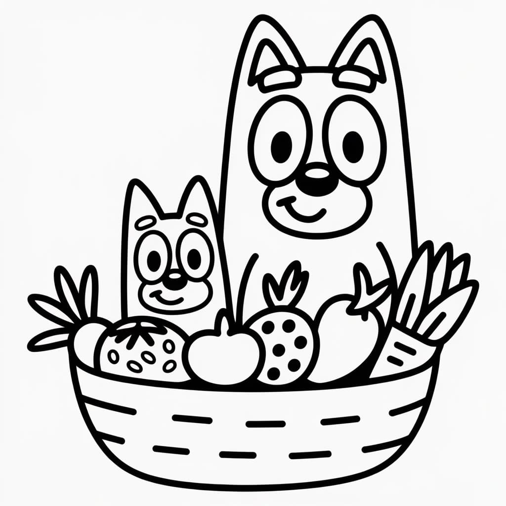 bluey and her sister