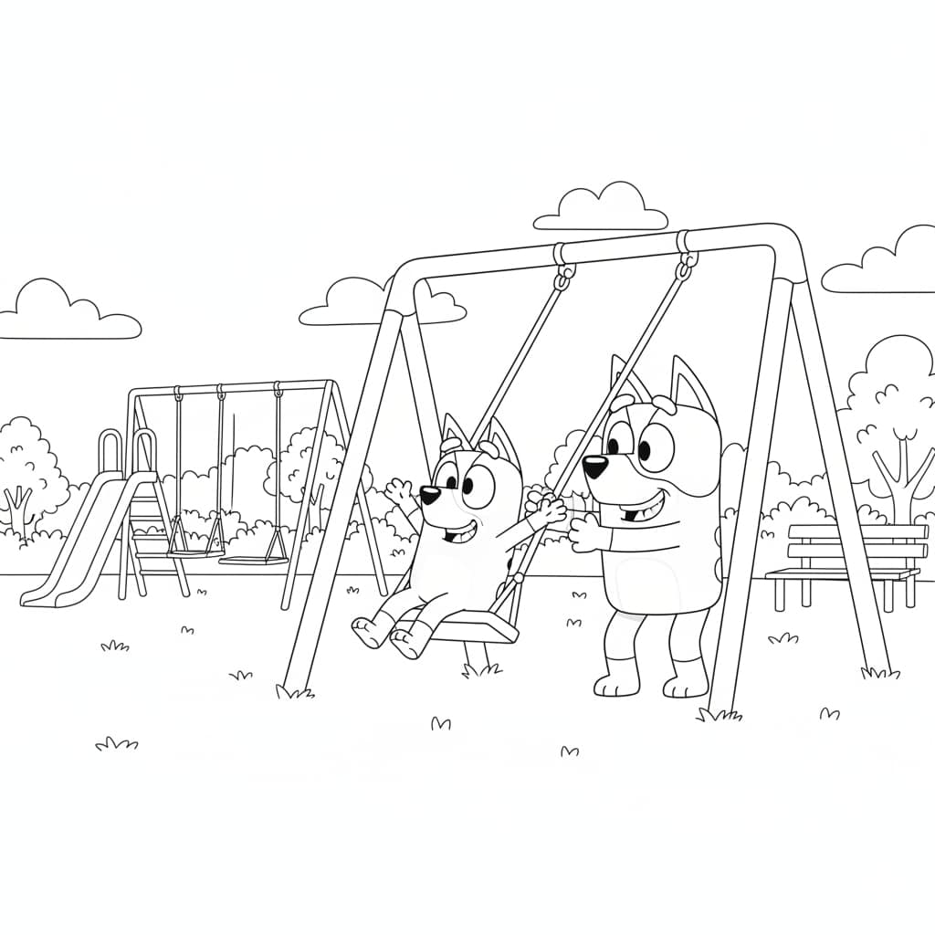 bluey bandit playground