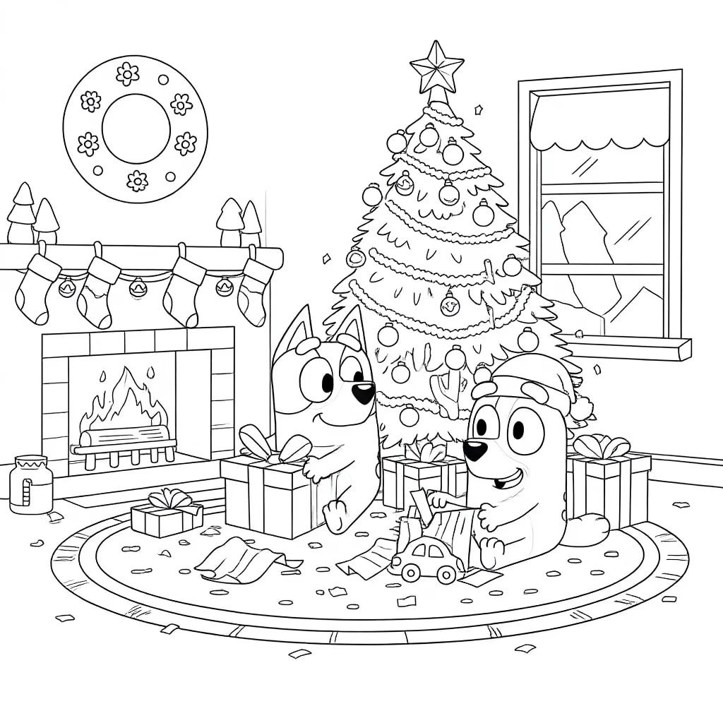 bluey bingo christmas
