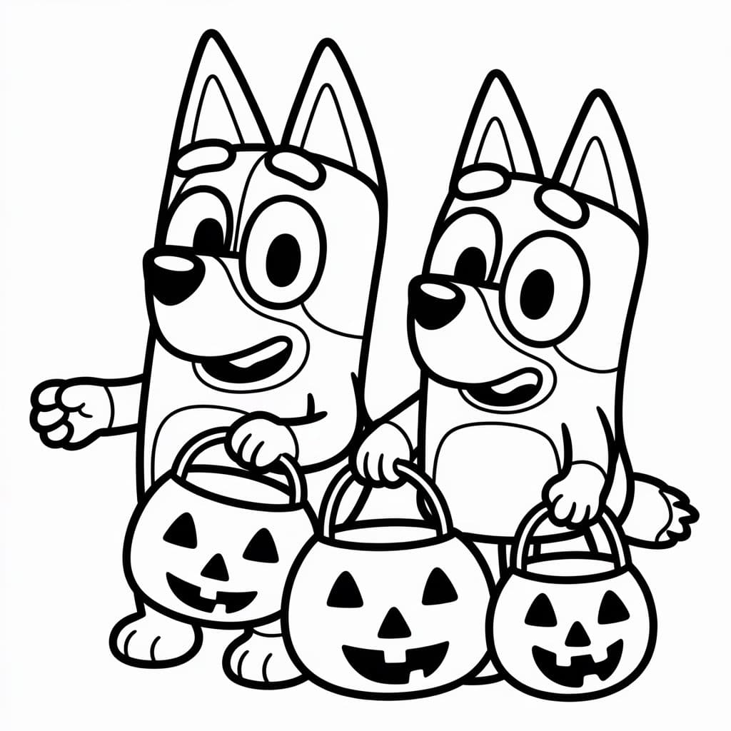 bluey bingo halloween