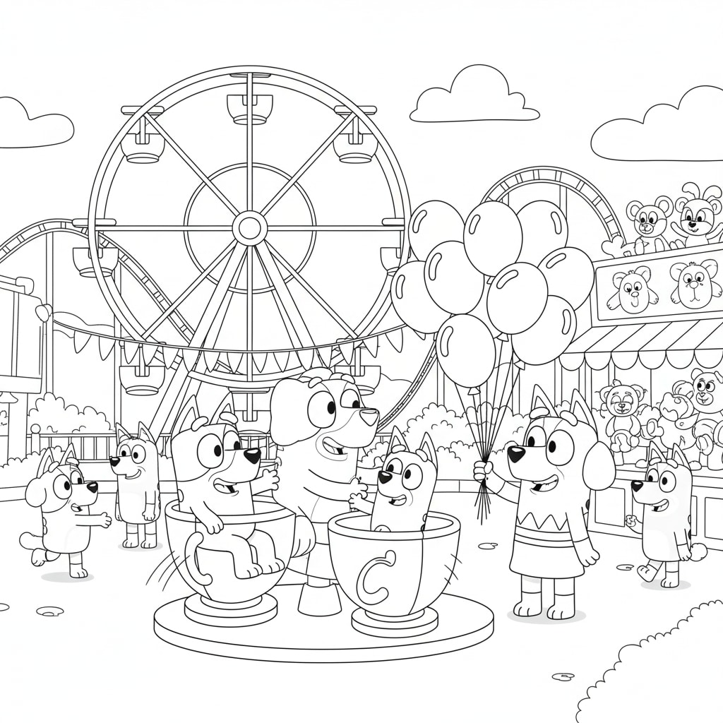 bluey family amusment park