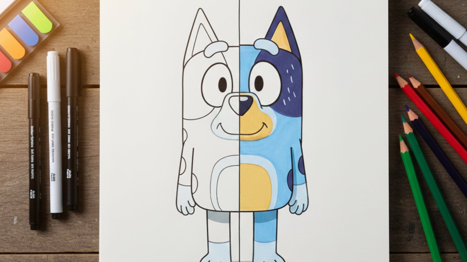 bluey family coloring pages