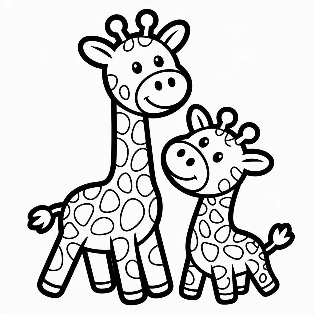 cartoon giraffes