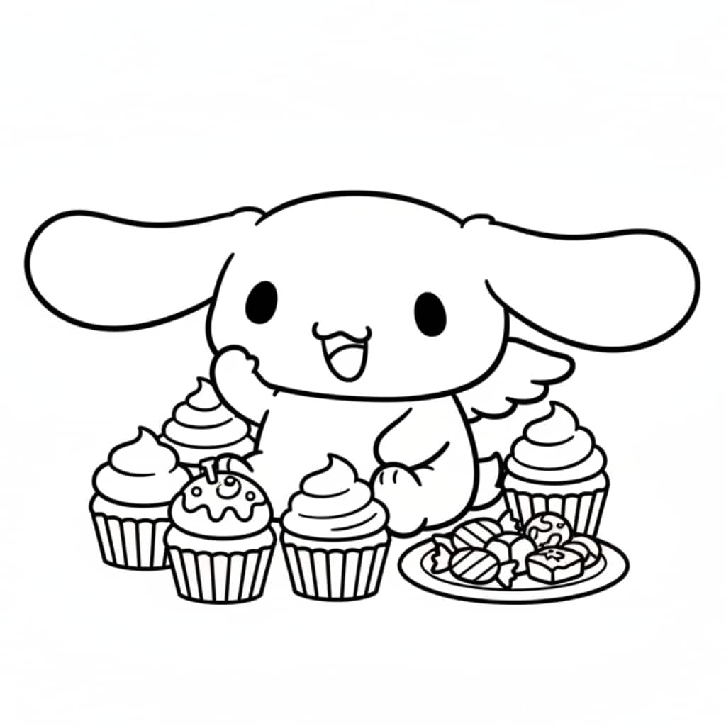 cinnamoroll cupcakes