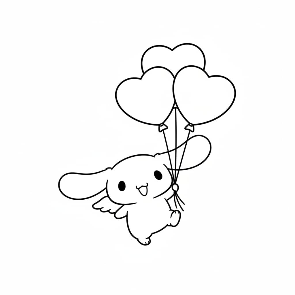 cinnamoroll heart balloons