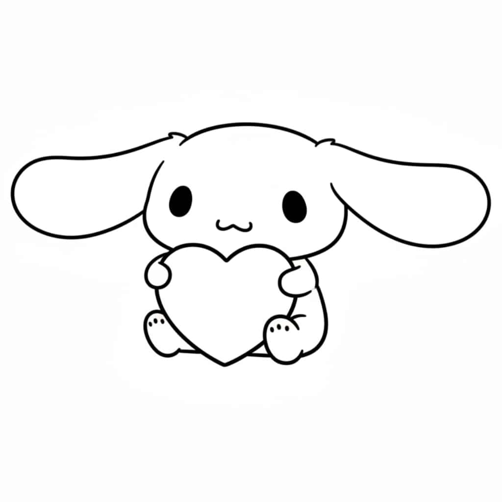 cinnamoroll heart pillow