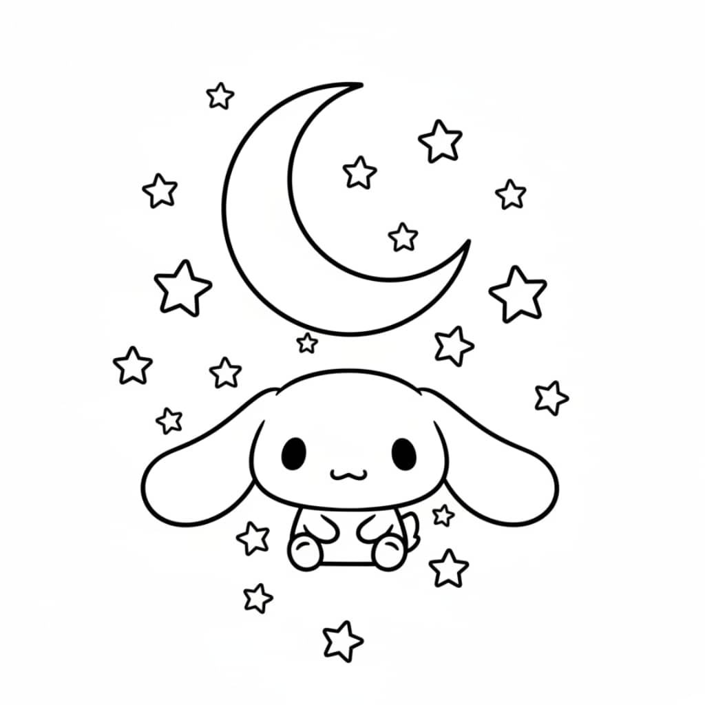 cinnamoroll stars moon