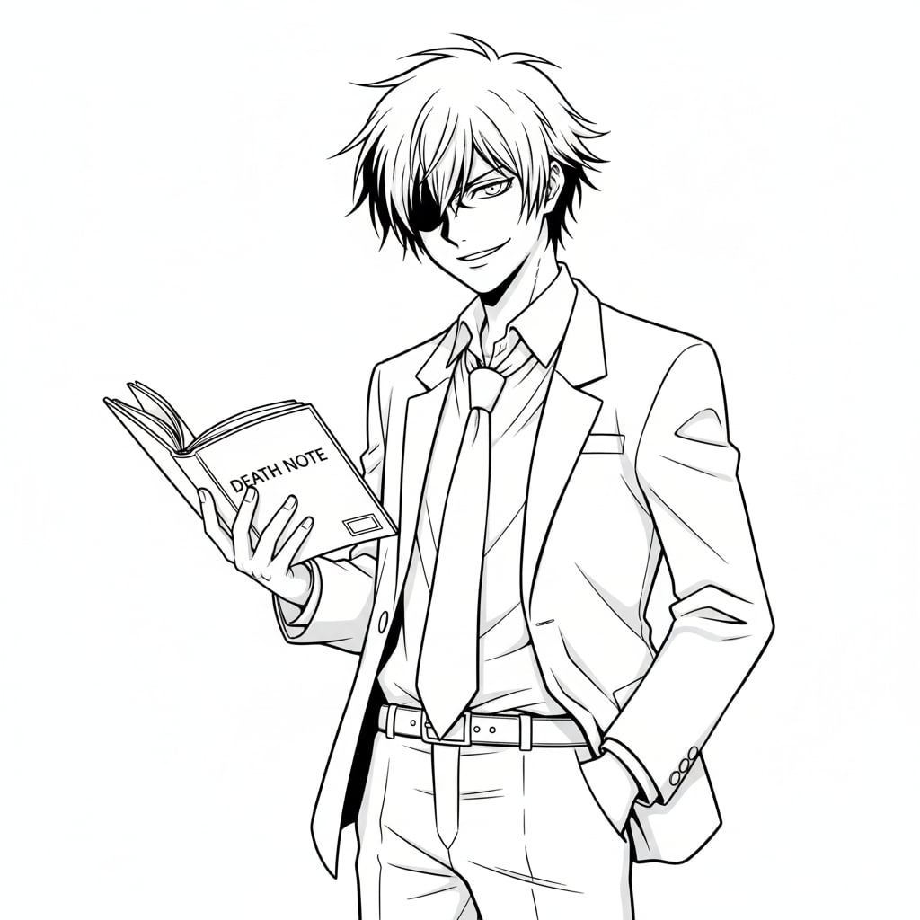 death note colouring book