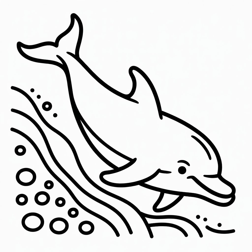 dolphin gliding near underwater slopes