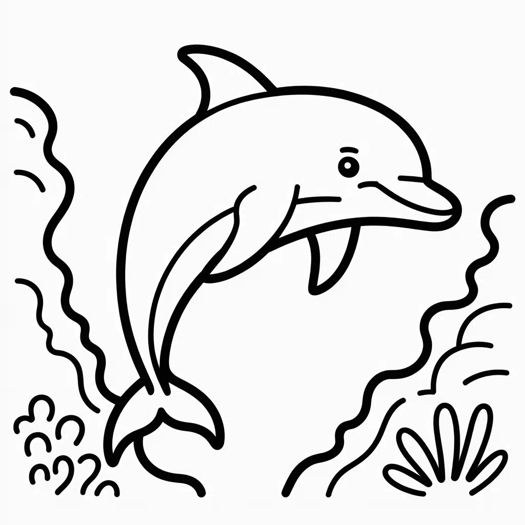 dolphin moving through a narrow reef passage