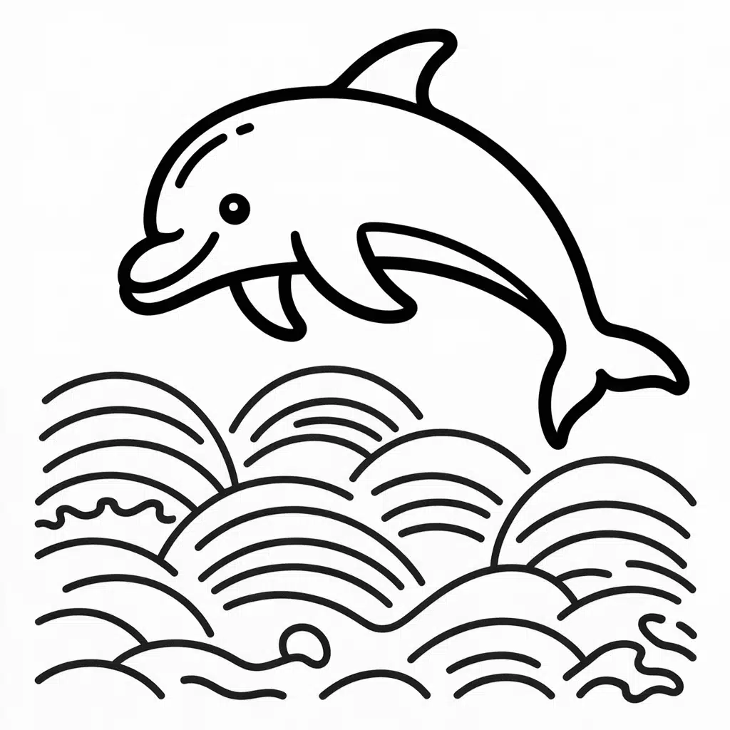 dolphin swimming near rippled sand patterns