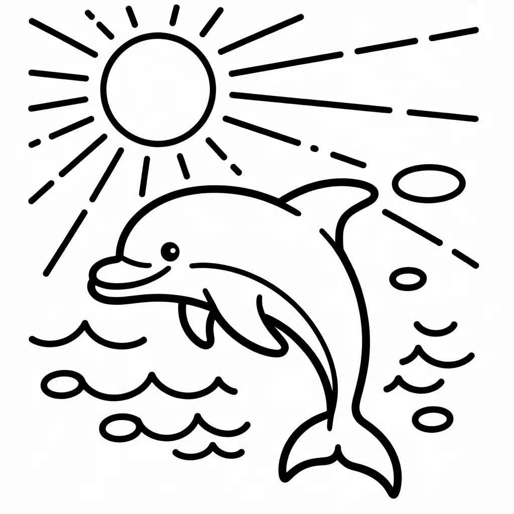 dolphin swimming under moonlight