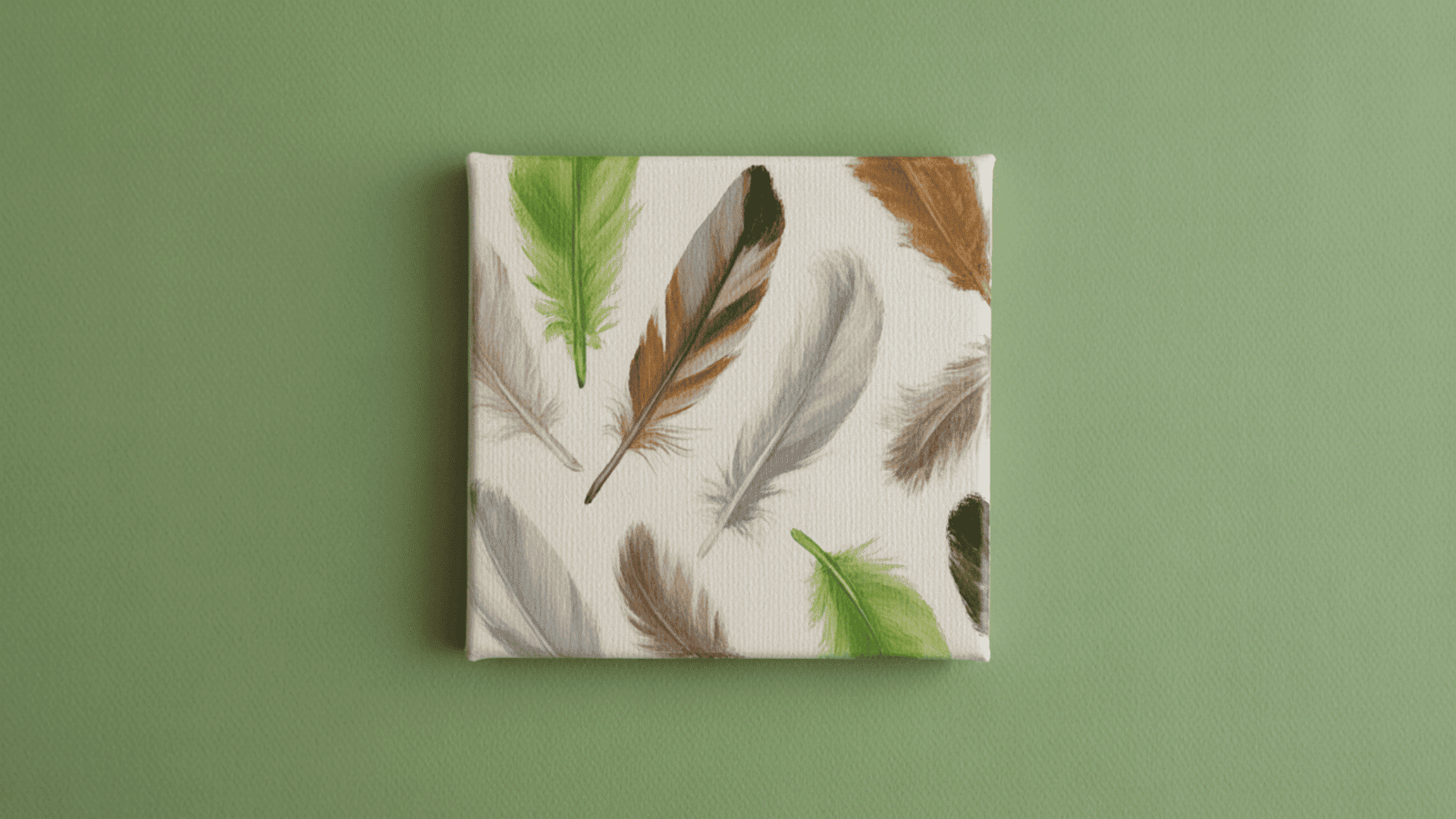 feathers and leaves
