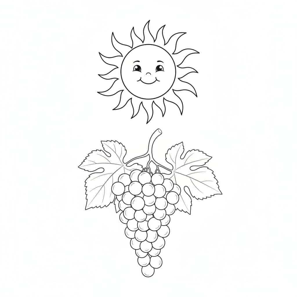 grapes sun