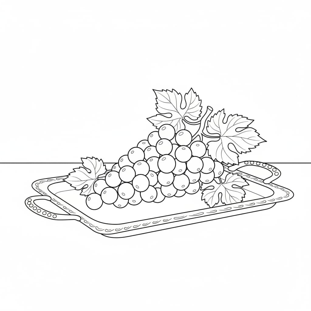 grapes tray