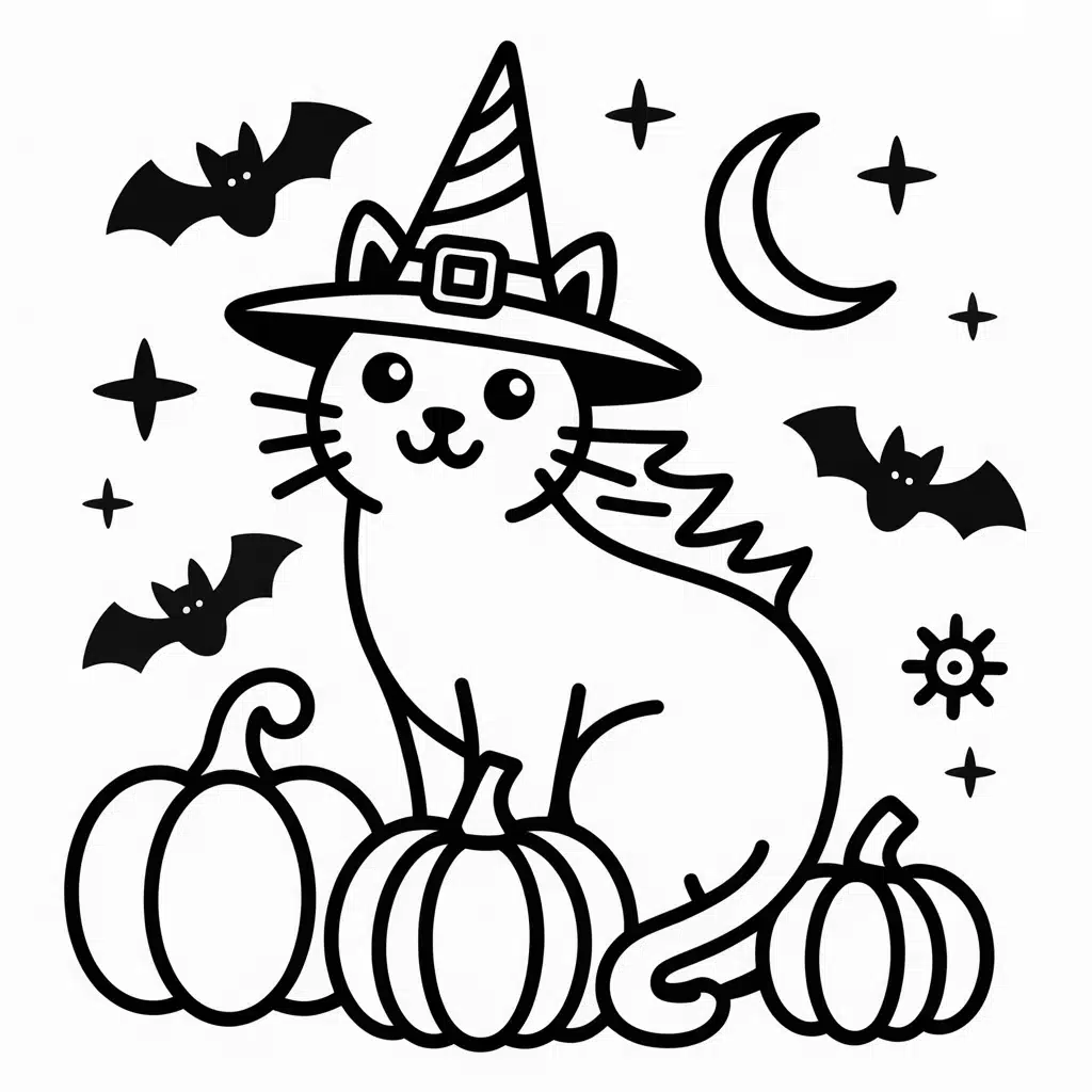 halloween unicorn cat
