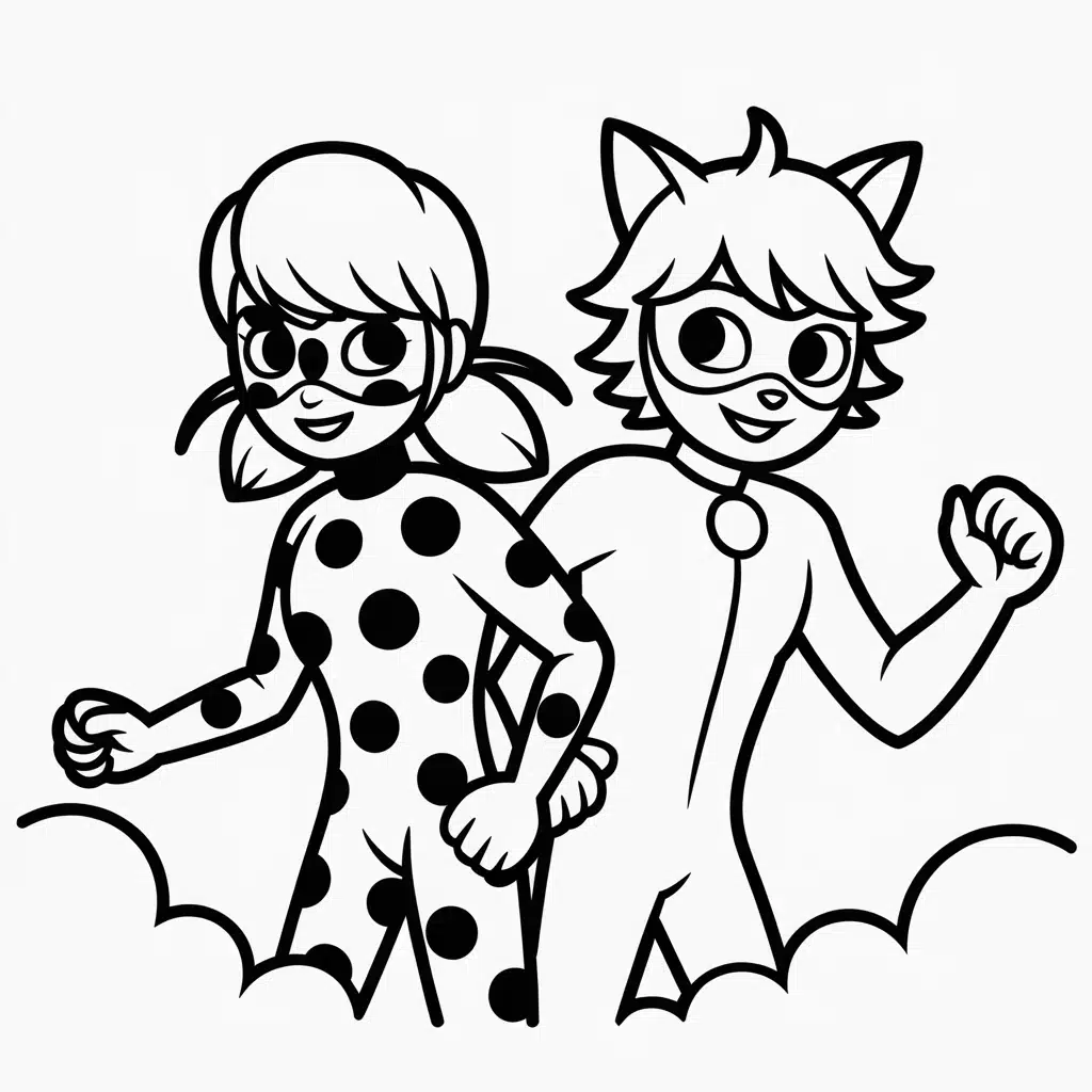 ladybug and cat noir together