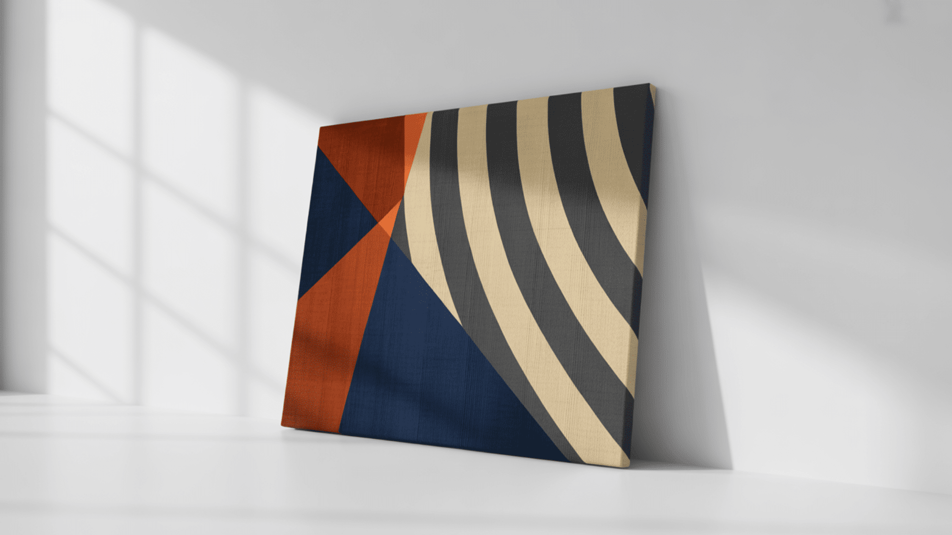 modern triangles and stripes