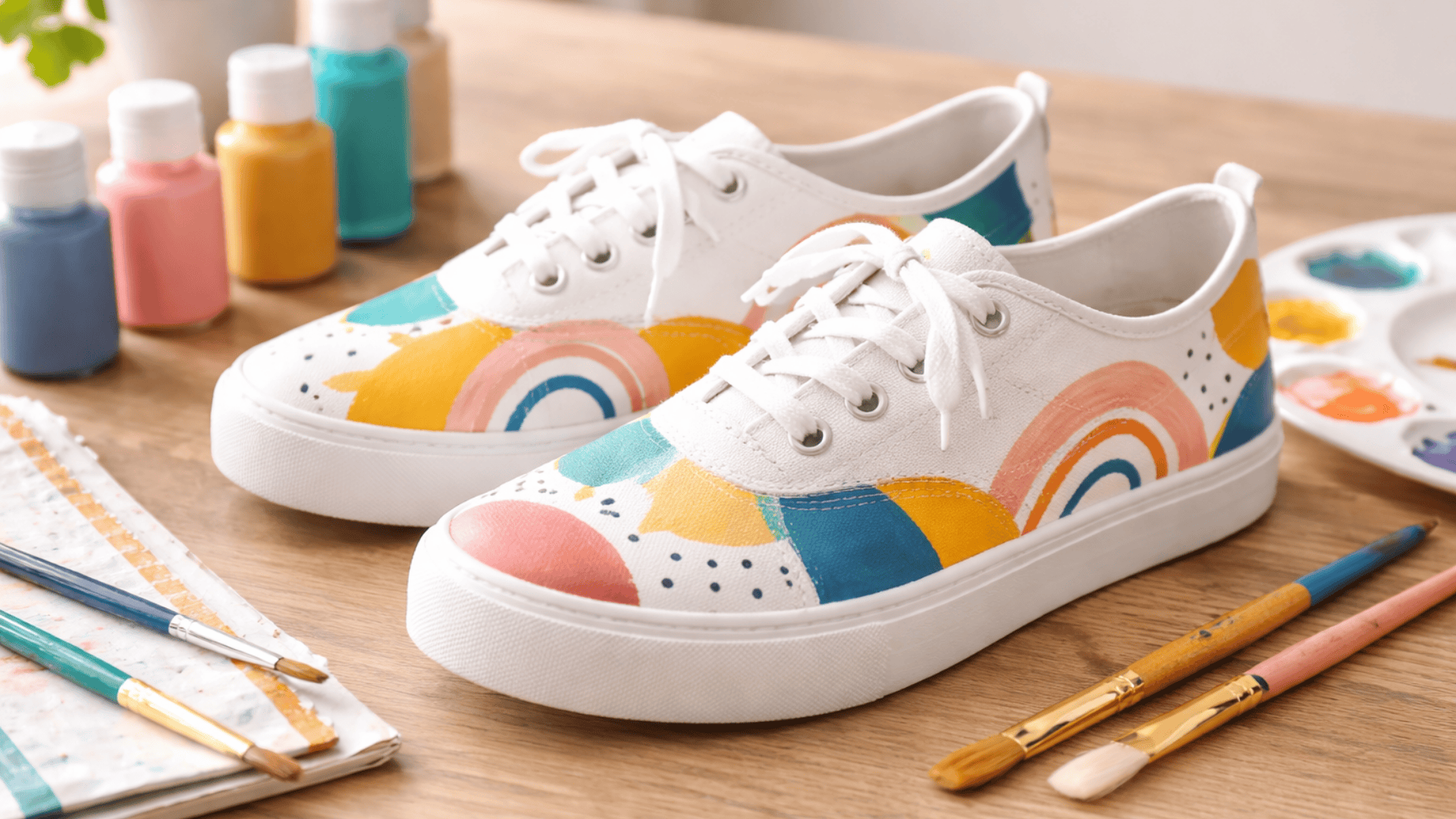painted canvas shoes
