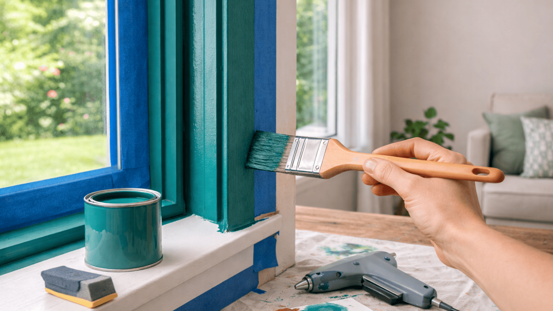 painted window frames