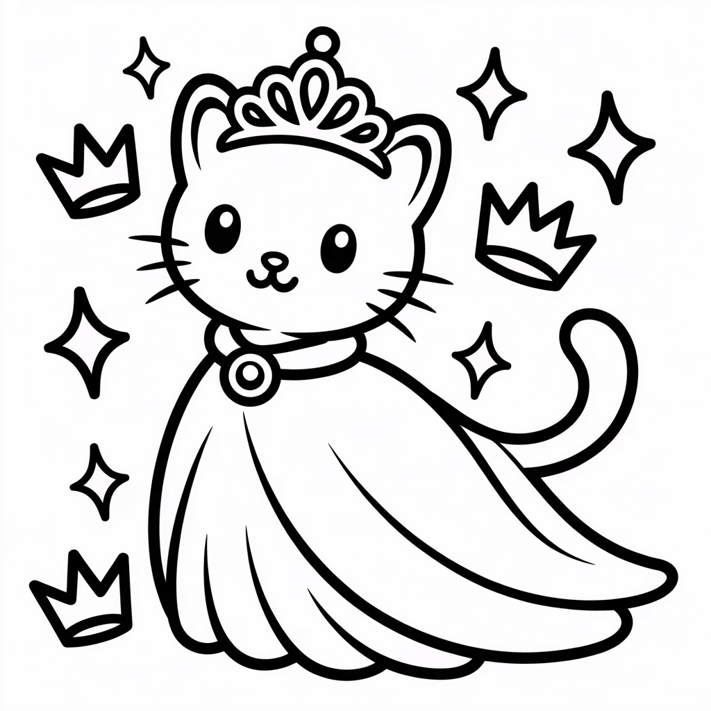 princess kittycorn with tiara