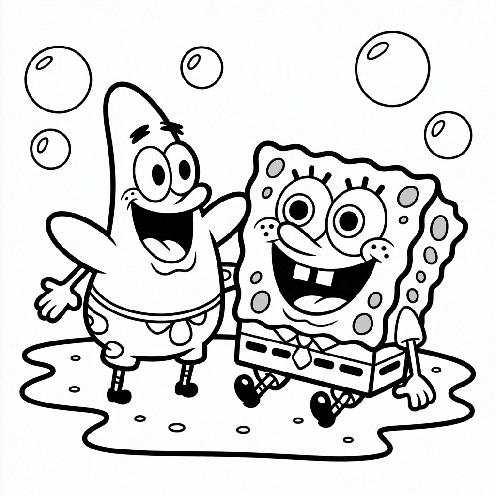 spongebob and patrick silly moment