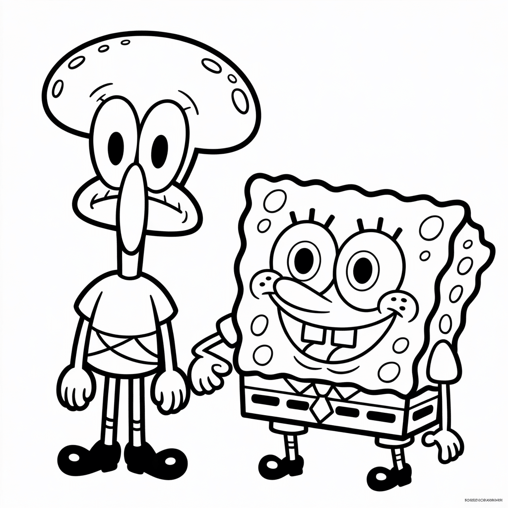 spongebob and squidward scene