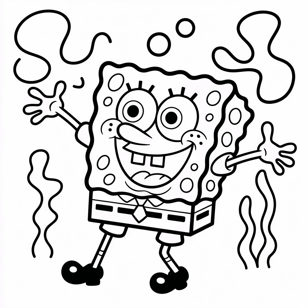 spongebob fun character pose