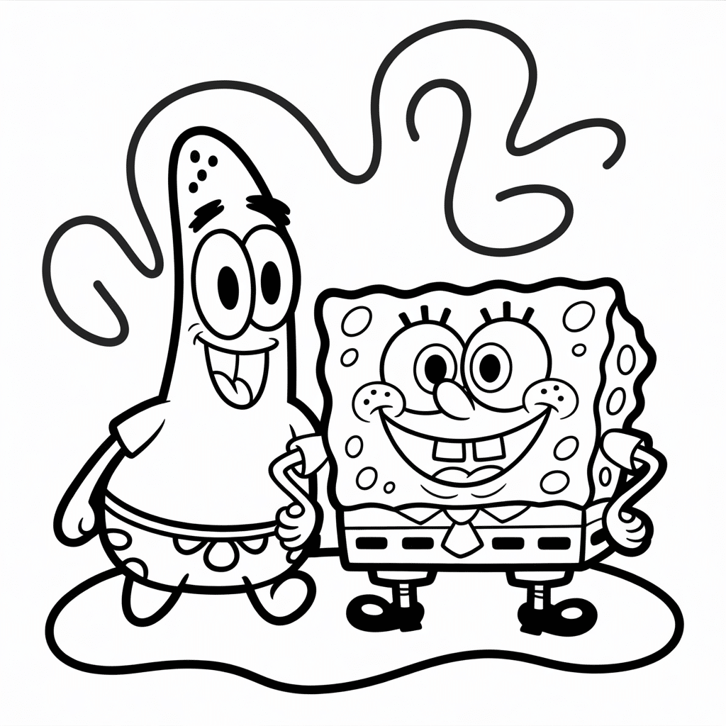 spongebob group scene