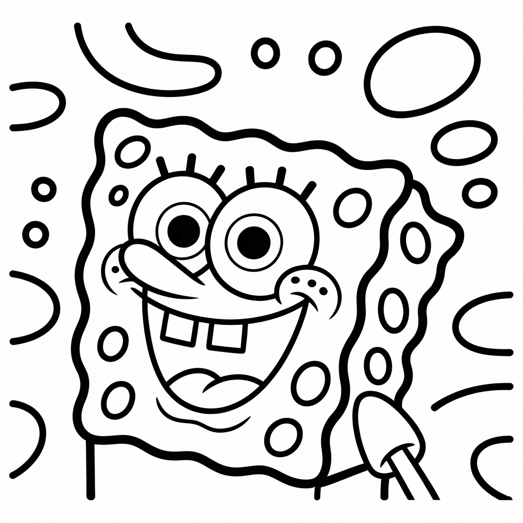 spongebob laughing expression