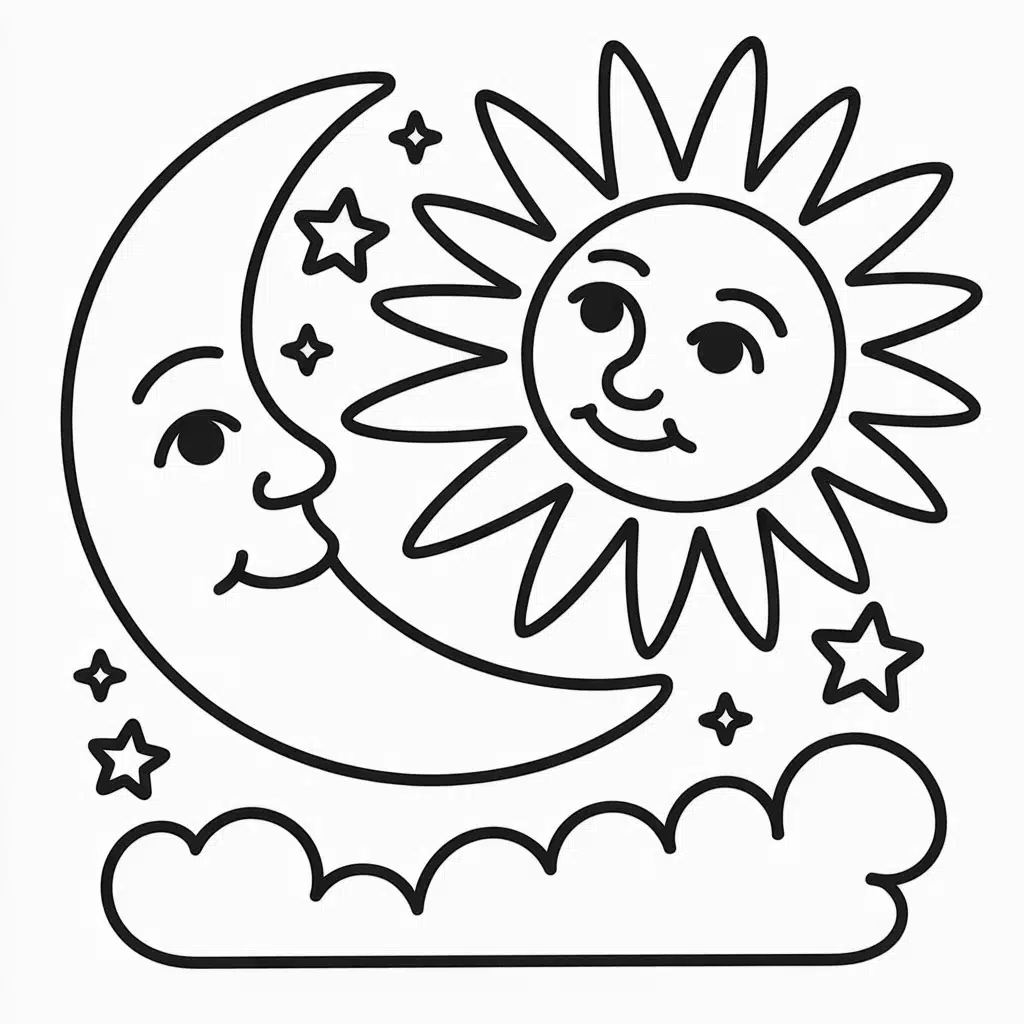 sun and moon