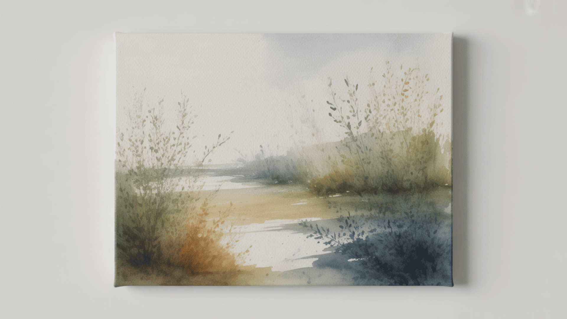 watercolor inspired canvas art