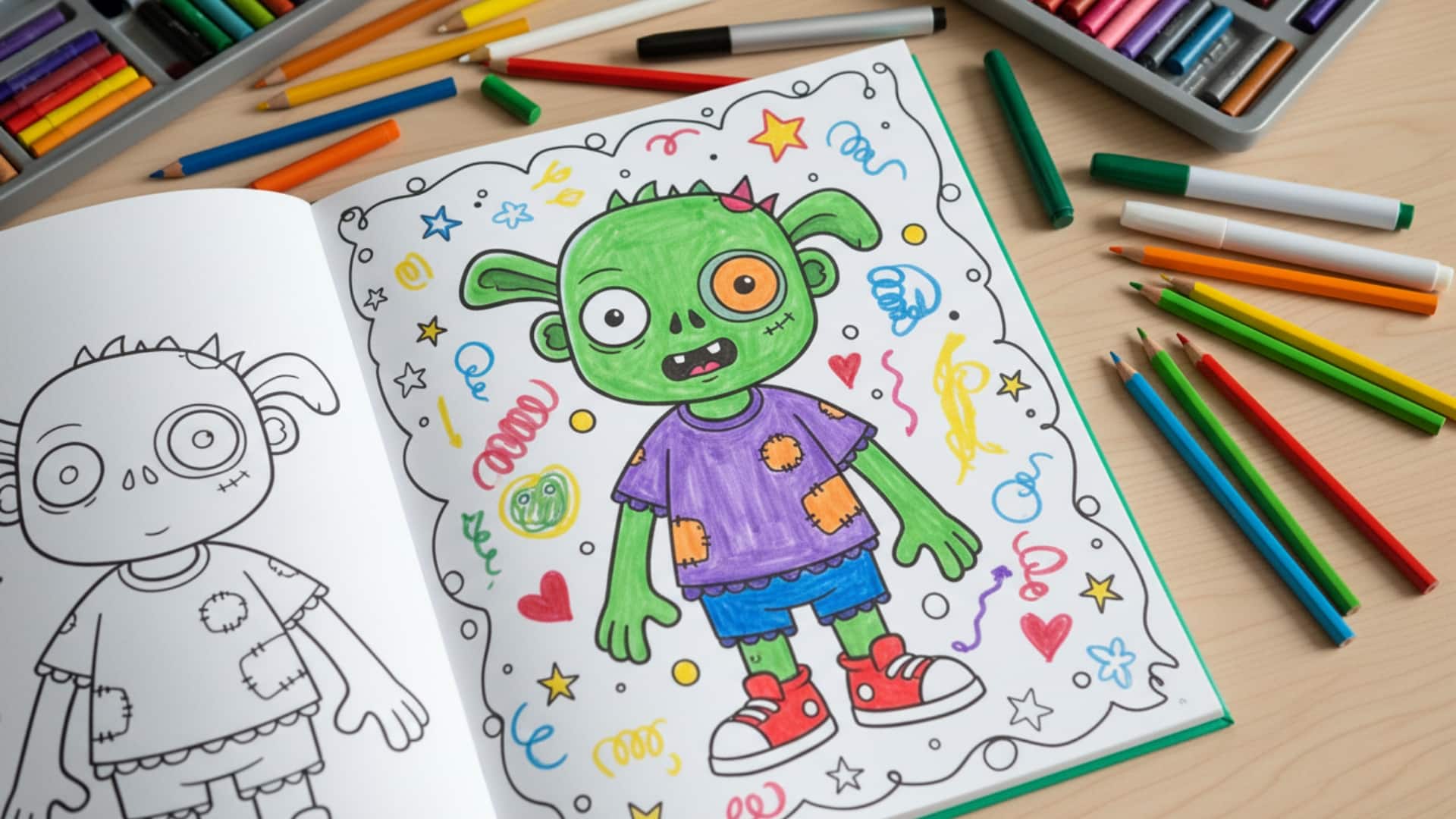 zombie coloring pages