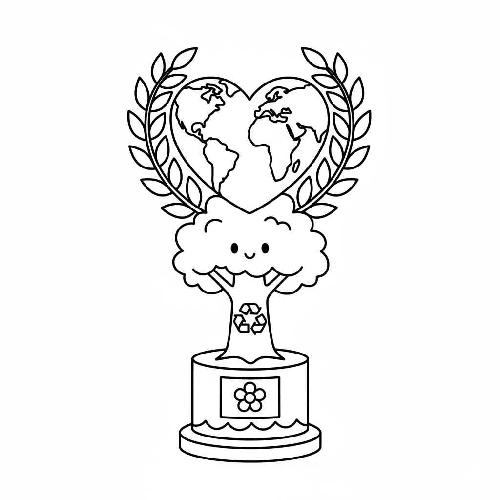 Eco Hero Award Trophy
