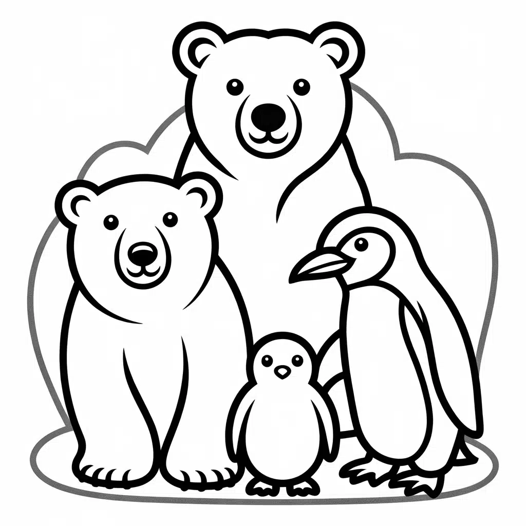 arctic animals collection