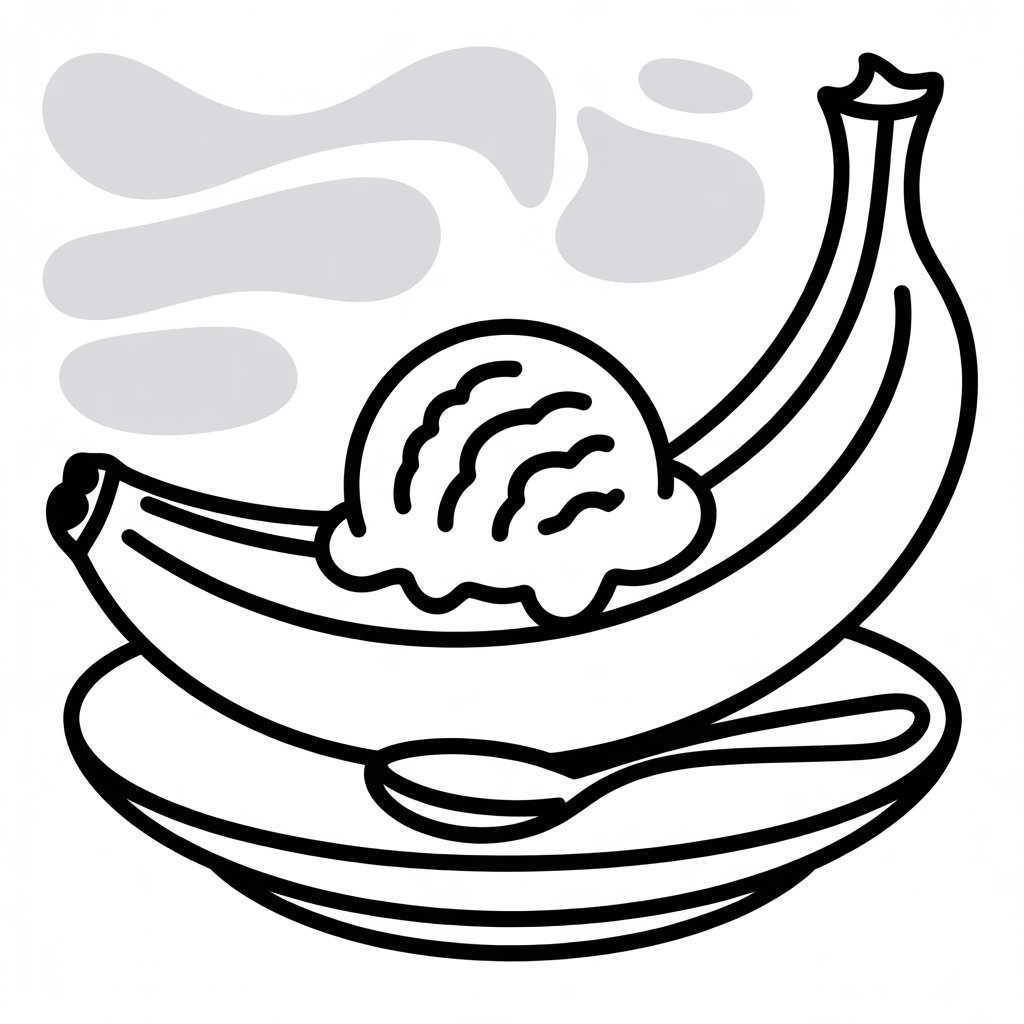 banana and ice cream