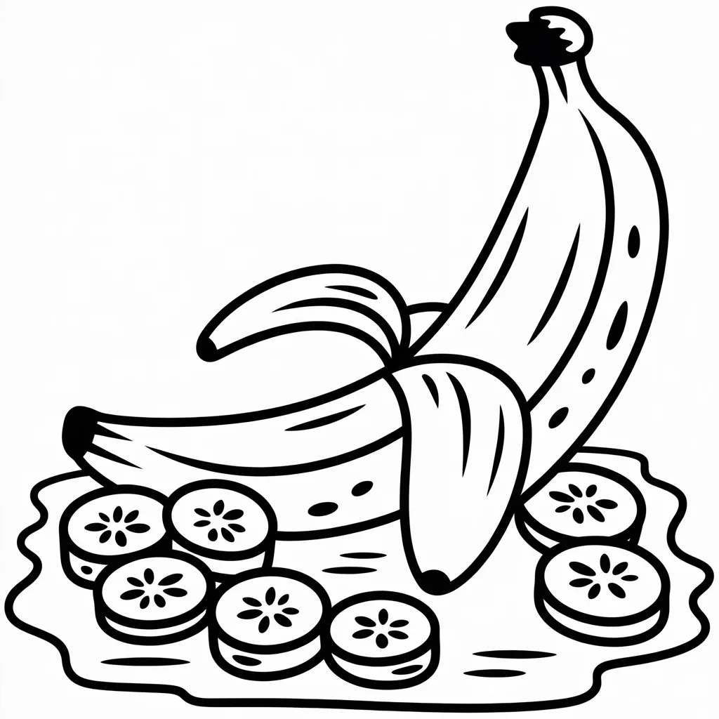 banana and slices