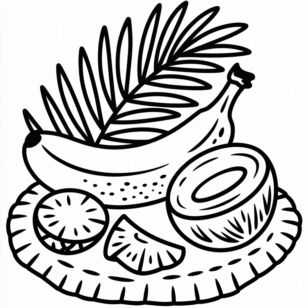 banana and tropical fruits
