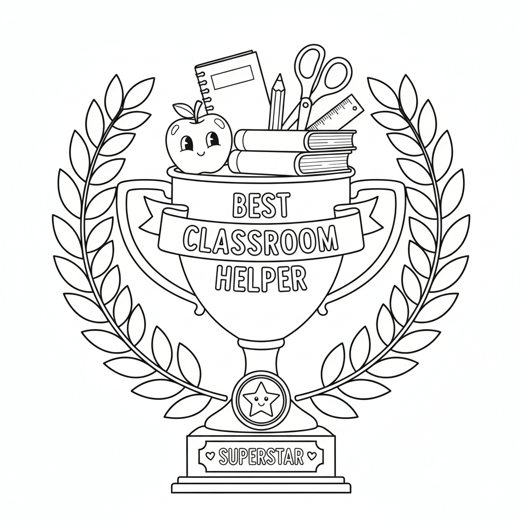 best classroom helper trophy