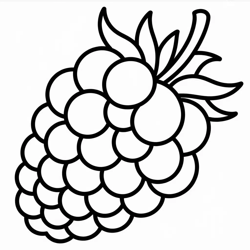 blackberry coloring page