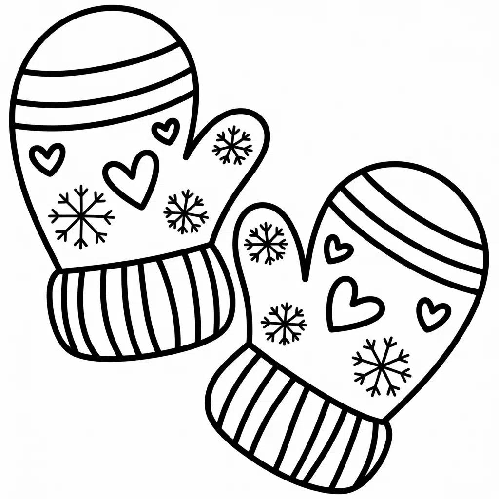 cozy winter mittens