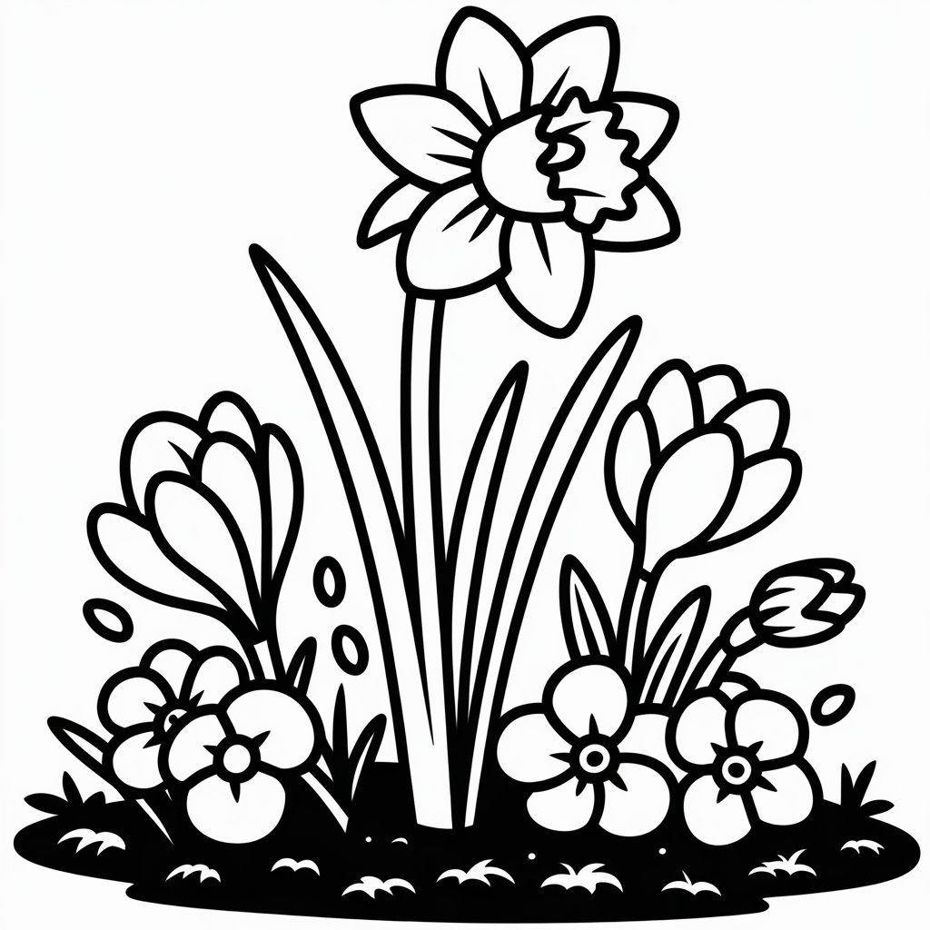 daffodil and spring flowers