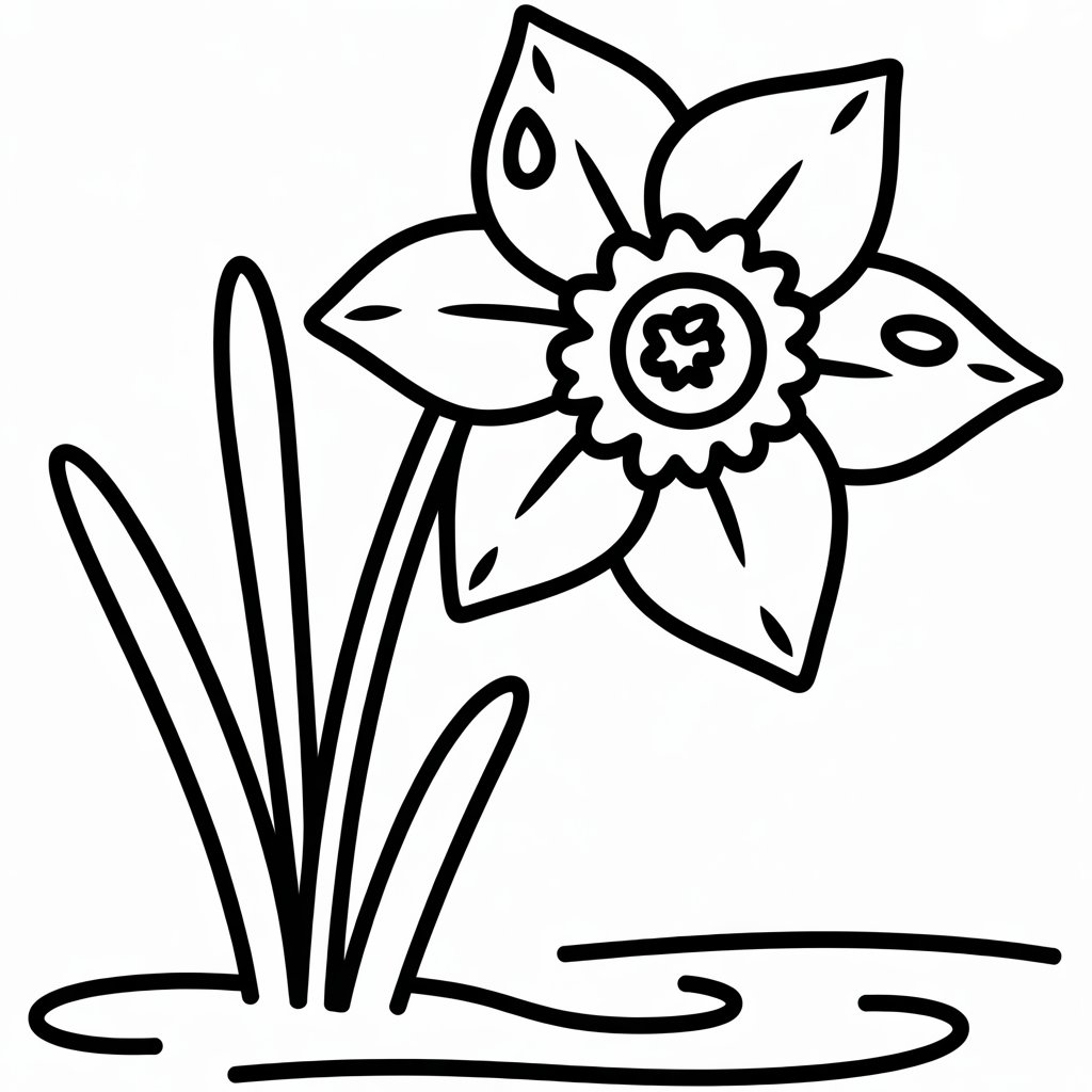 daffodil with heart shaped petals