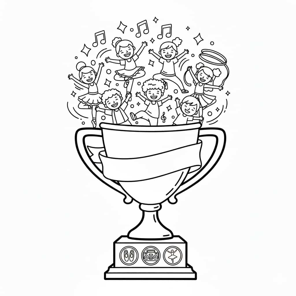 dance champion trophy