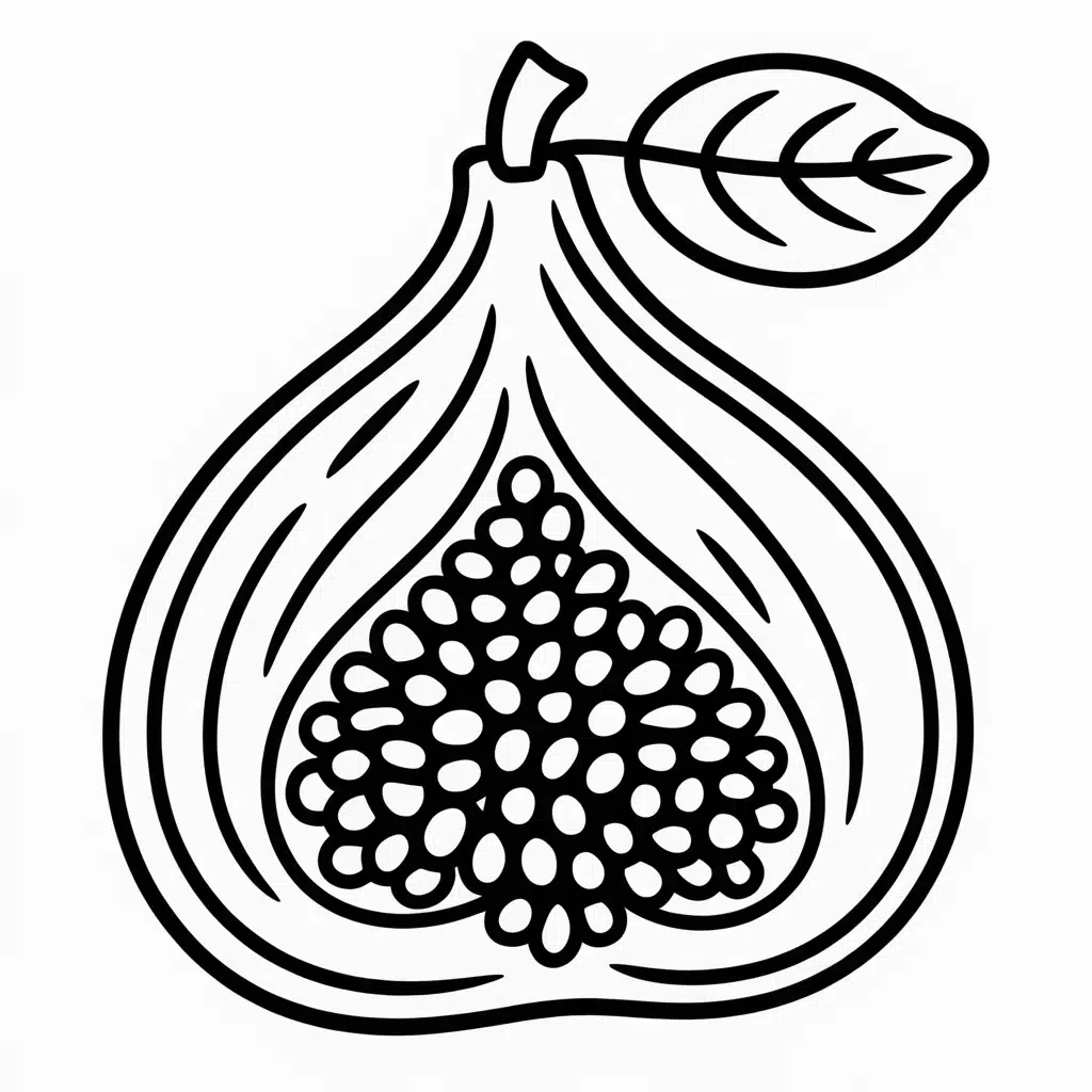 fig coloring page