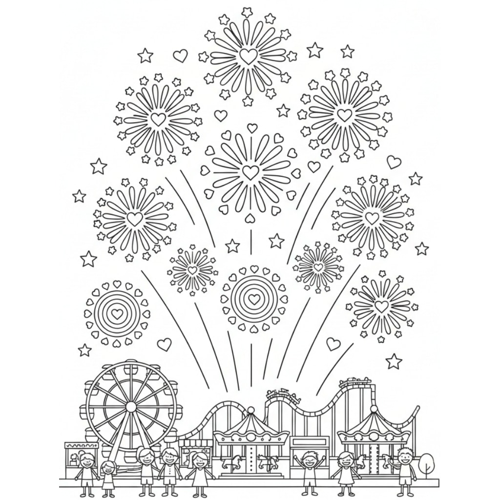 fireworks amusement park