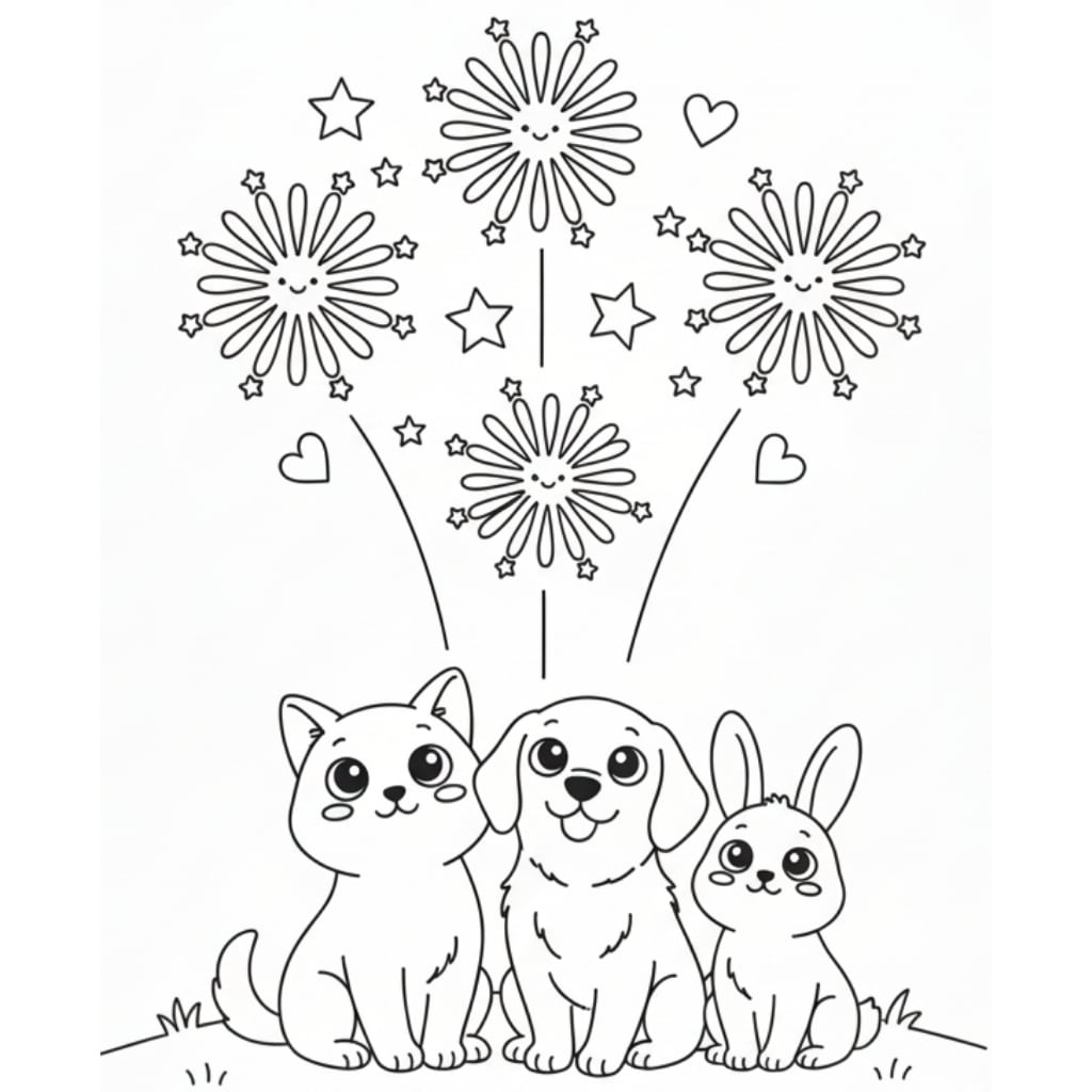 fireworks animals