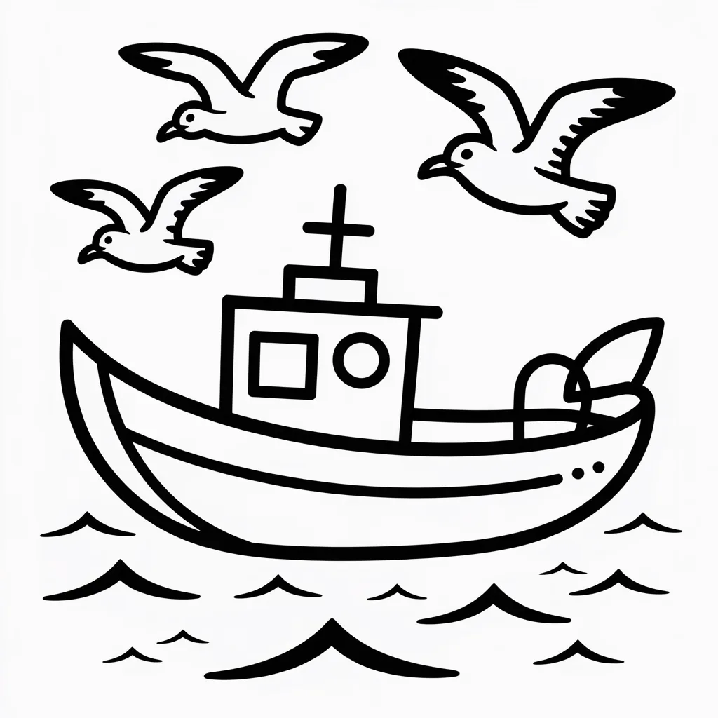 fishing boat on the ocean