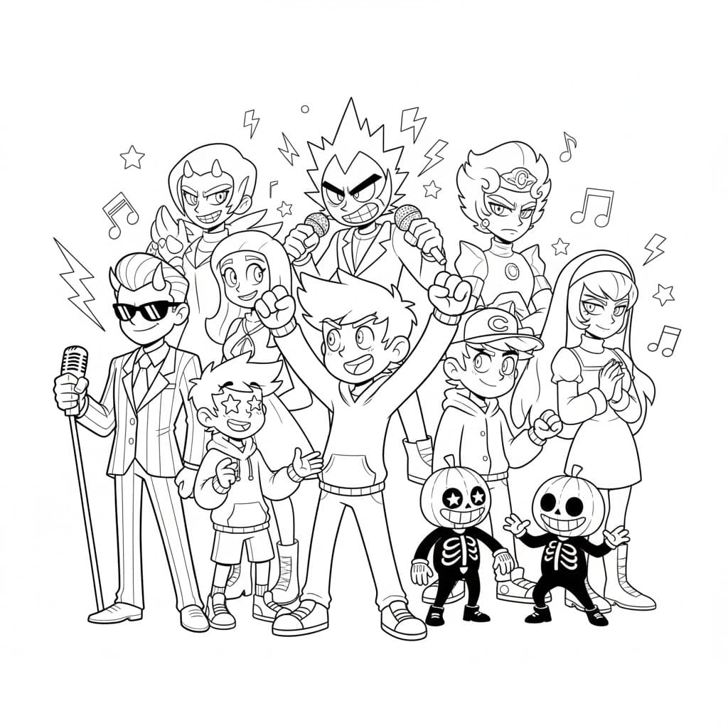 full cast group page