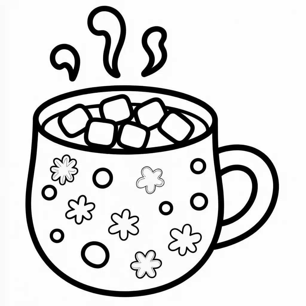 hot cocoa with marshmallows